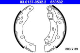 Bremsbackensatz Hinterachse für RENAULT DACIA CLIO II Kasten/Schrägheck IV