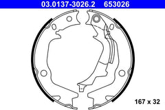 Bremsbackensatz Feststellbremse Hinterachse für HYUNDAI KIA i20 I SOUL II