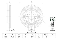 2x Bremsscheibe Vorderachse für MITSUBISHI SPACE STAR VI Schrägheck ATTRAGE