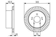 2x Bremsscheibe Hinterachse für HYUNDAI H-1 / STAREX Bus Kasten
