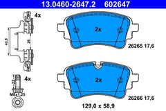 Bremsbelagsatz Scheibenbremse Hinterachse für AUDI VW A4 Allroad B9 Avant A5