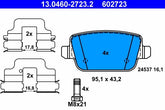 Bremsbelagsatz Scheibenbremse Hinterachse für FORD FOCUS II GALAXY KUGA I