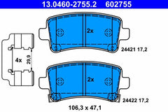 Bremsbelagsatz Scheibenbremse Hinterachse für OPEL SAAB CHEVROLET INSIGNIA A