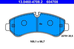 Bremsbelagsatz Scheibenbremse Hinterachse für MERCEDES-BENZ SPRINTER 5-t Kasten