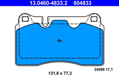 Bremsbelagsatz Scheibenbremse Vorderachse für AUDI SEAT VW CUPRA A3 Sportback