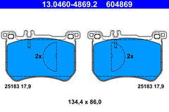 Bremsbelagsatz Scheibenbremse Vorderachse für MERCEDES-BENZ S-KLASSE SL