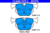 Bremsbelagsatz Scheibenbremse Hinterachse für BMW LAND ROVER 3 Coupe Touring