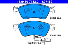 Bremsbelagsatz Scheibenbremse Vorderachse für AUDI VW A6 C6 Avant A8 D3 PHAETON