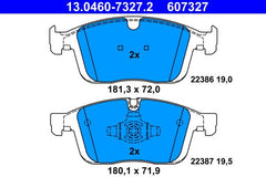 Bremsbelagsatz Scheibenbremse Vorderachse für VOLVO XC60 I SUV VAN
