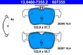 Bremsbelagsatz Scheibenbremse Hinterachse für AUDI FORD SEAT SKODA VW CUPRA A3
