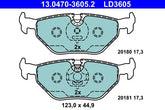 Bremsbelagsatz Scheibenbremse Hinterachse für BMW MG ROVER SAAB 3 Coupe