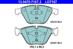 Bremsbelagsatz Scheibenbremse Vorderachse für BMW 5 Touring 6 Cabriolet 7