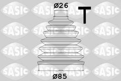 Faltenbalgsatz Antriebswelle Vorderachse für RENAULT CLIO III Kasten/Schrägheck