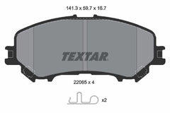 Bremsbelagsatz Scheibenbremse Vorderachse für NISSAN RENAULT QASHQAI II SUV