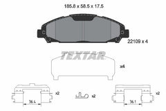 Bremsbelagsatz Scheibenbremse Vorderachse für FORD USA MUSTANG Coupe Convertible