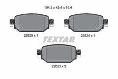 Bremsbelagsatz Scheibenbremse Hinterachse für MAZDA 3 Stufenheck CX-3