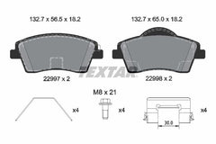 Bremsbelagsatz Scheibenbremse Vorderachse für VOLVO XC40