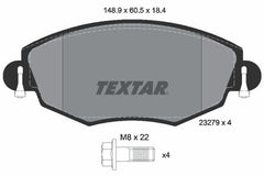 Bremsbelagsatz Scheibenbremse Vorderachse für FORD JAGUAR MONDEO III Stufenheck