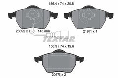 Bremsbelagsatz Scheibenbremse Vorderachse für AUDI SEAT SKODA VW A3 TT Roadster