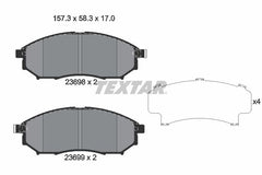 Bremsbelagsatz Scheibenbremse Vorderachse für NISSAN INFINITI PATHFINDER III VAN