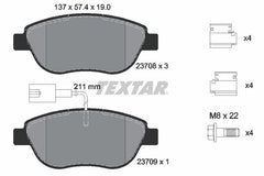 Bremsbelagsatz Scheibenbremse Vorderachse für FIAT LANCIA OPEL ABARTH BRAVO II