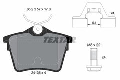 Bremsbelagsatz Scheibenbremse Hinterachse für CITROËN PEUGEOT C5 III Break