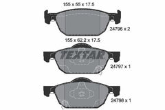 Bremsbelagsatz Scheibenbremse Vorderachse für HONDA ACCORD VIII Tourer CIVIC IX