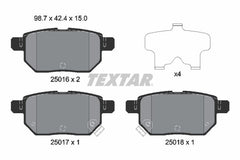 Bremsbelagsatz Scheibenbremse Hinterachse für SUBARU TOYOTA LEXUS ASTON MARTIN
