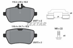 Bremsbelagsatz Scheibenbremse Hinterachse für MERCEDES-BENZ S-KLASSE Coupe