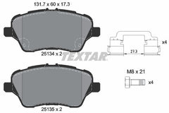 Bremsbelagsatz Scheibenbremse Vorderachse für FORD B-MAX FIESTA Stufenheck VI