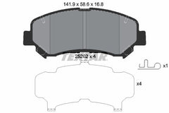 Bremsbelagsatz Scheibenbremse Vorderachse für NISSAN SUZUKI JUKE QASHQAI / +2 I