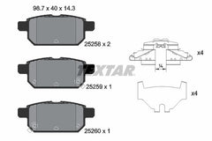 Bremsbelagsatz Scheibenbremse Hinterachse für SUZUKI BALENO S-CROSS SWIFT IV V