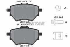 Bremsbelagsatz Scheibenbremse Hinterachse für ALFA ROMEO CITROËN FIAT LANCIA