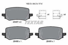 Bremsbelagsatz Scheibenbremse Hinterachse für HYUNDAI KIA TUCSON SPORTAGE V