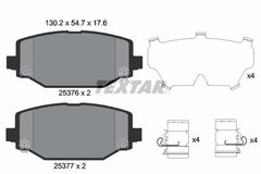 Bremsbelagsatz Scheibenbremse Hinterachse für CHRYSLER DODGE FIAT LANCIA VW