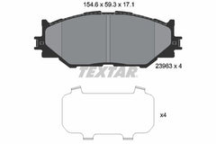Bremsbelagsatz Scheibenbremse Vorderachse für LEXUS IS II III C