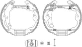 Bremsbackensatz Hinterachse für CITROËN PEUGEOT TOYOTA C1 107 AYGO