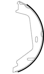 Bremsbackensatz Feststellbremse Hinterachse für VOLVO S60 I S80 II V70 III XC70