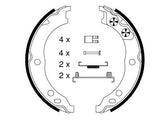 Bremsbackensatz Feststellbremse Hinterachse für CITROËN FIAT PEUGEOT JUMPER I