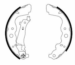 Bremsbackensatz Hinterachse für LADA MERCEDES-BENZ RENAULT DACIA LARGUS