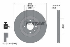 2x Bremsscheibe Vorderachse für PEUGEOT 406 Coupe