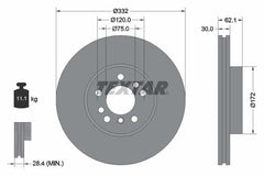 2x Bremsscheibe Vorderachse für BMW X3 X5