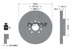 2x Bremsscheibe Vorderachse für AUDI FORD SEAT SKODA VW CUPRA A1 Sportback A3
