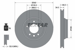 Bremsscheibe Vorderachse rechts für AUDI PORSCHE VW Q7 Van CAYENNE TOUAREG