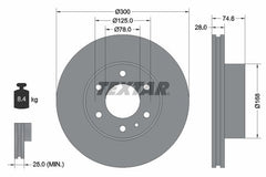 2x Bremsscheibe Vorderachse für IVECO DAILY IV Kasten Bus Pritsche/Fahrgestell