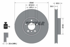 2x Bremsscheibe Vorderachse für BMW X5 X6