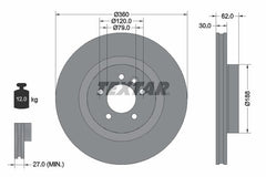 2x Bremsscheibe Vorderachse für LAND ROVER DISCOVERY IV VAN RANGE SPORT I