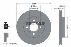 2x Bremsscheibe Vorderachse für HONDA CITY IV Stufenheck V JAZZ II
