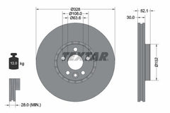 2x Bremsscheibe Vorderachse für VOLVO XC60 I SUV VAN
