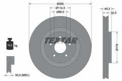2x Bremsscheibe Vorderachse für NISSAN INFINITI 370Z Coupe Roadster FX G
